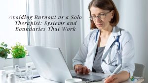 Avoiding Burnout as a Solo Therapist: Systems and Boundaries That Work